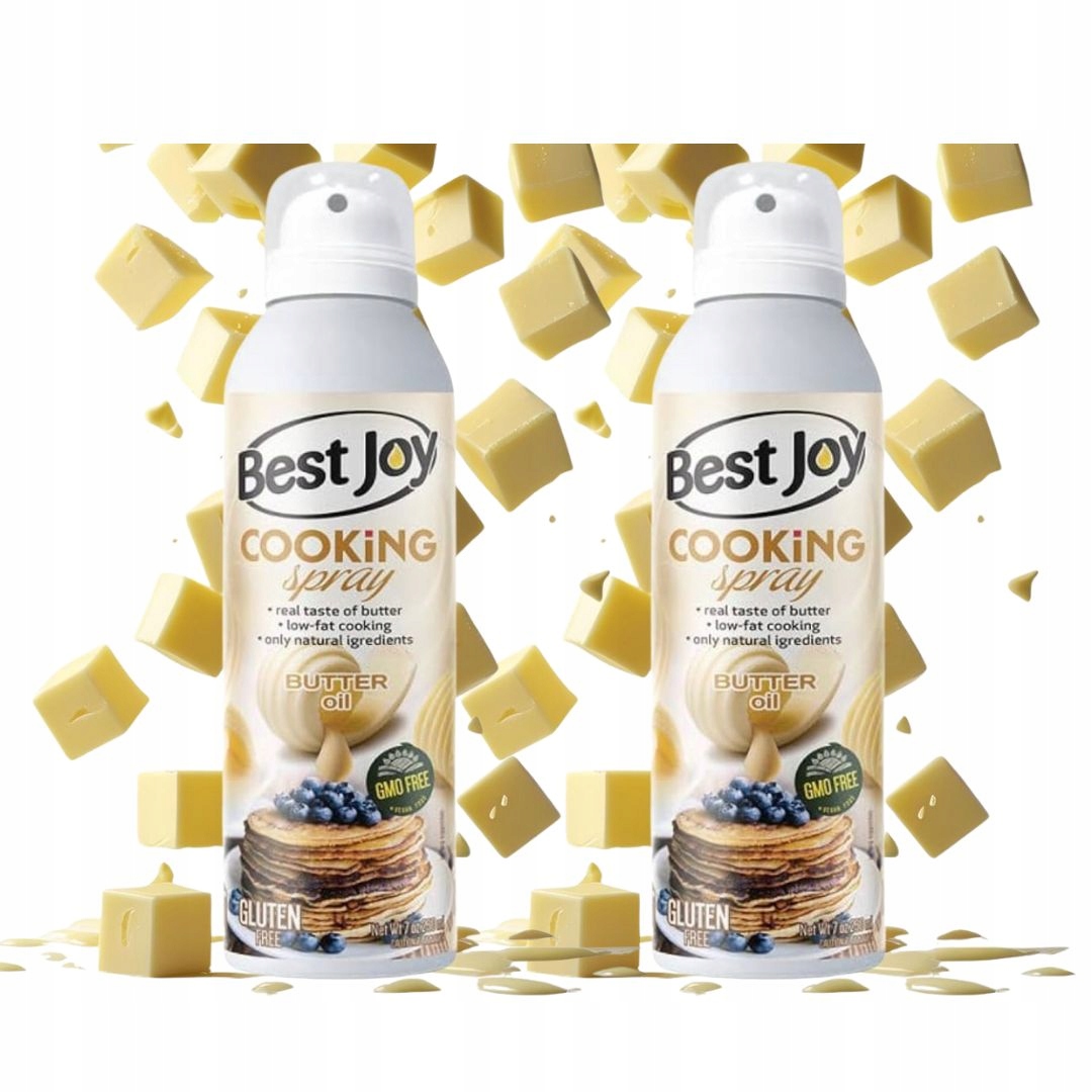 Levně Best Joy Cooking Spray 100% Butter Oil 250 ml olej na smažení máslo Keto