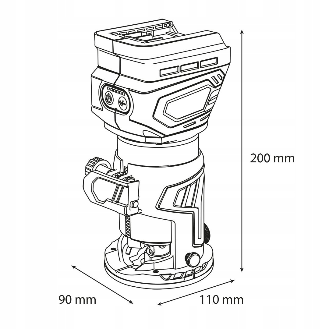GRAPHITE FREZARKA BEZSZCZOTKOWA AKUMULATOROWA ENERGY+ 18V 58GE140 Maksymalna liczba obrotów bez obciążenia 28000 RPM