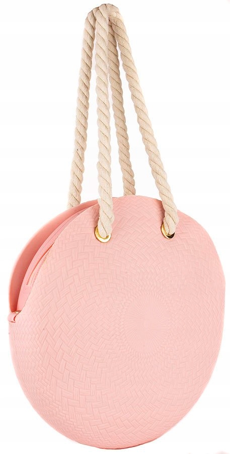 4405 RÓŻOWA GUMOWA O TOREBKA JELLY TWIST TORBA