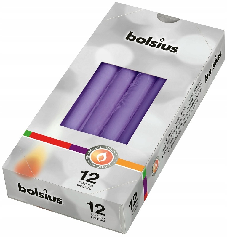 

Bolsius Świeca Szpica 245/24 Fioletowy A'12