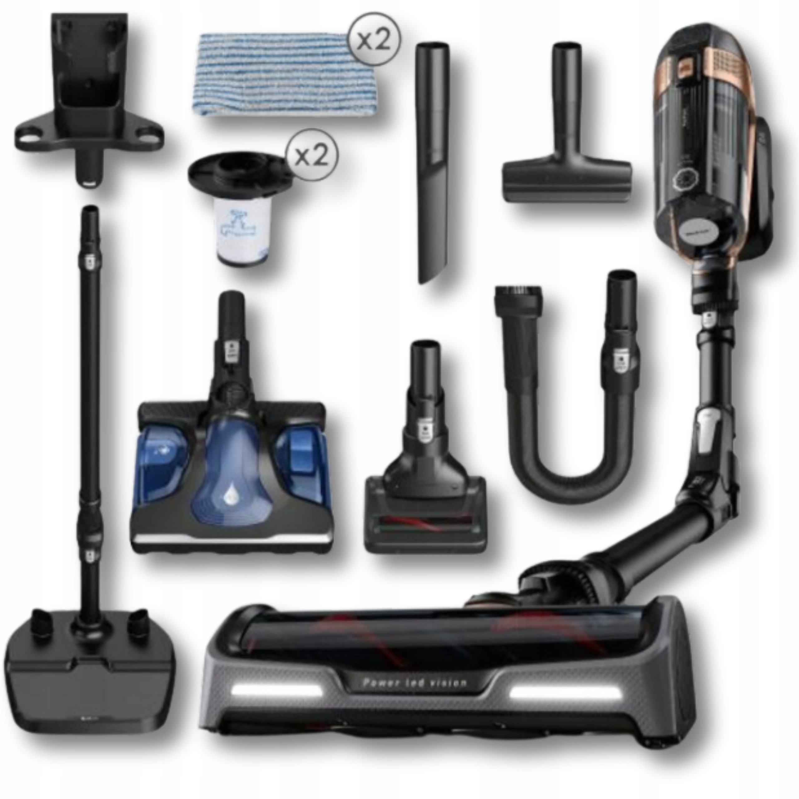 Tefal X-Force Flex 15.60 Aqua TY99G1 Odkurzacz Bezprzewodowy Mop Led