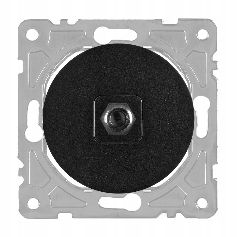 

Gniazdo antenowe Sat, czarne, Oval Electromalt