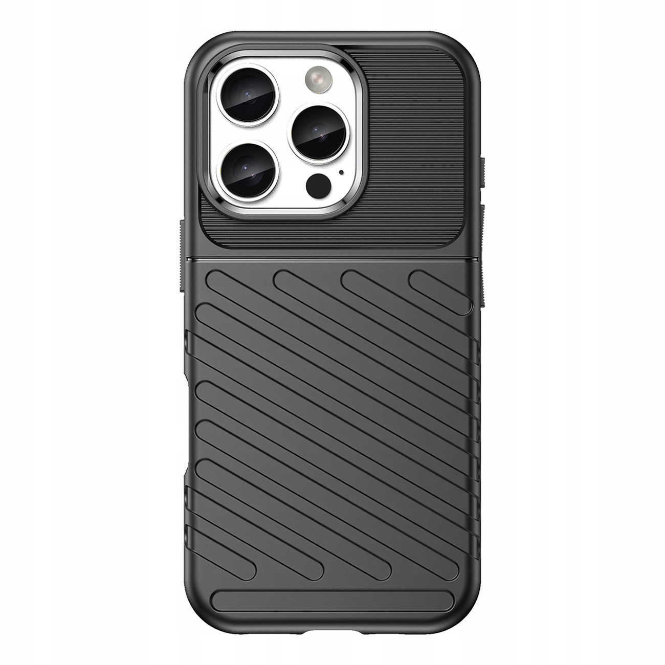 Etui silikonowe Thunder Case do iPhone 16 Pro Max czarne