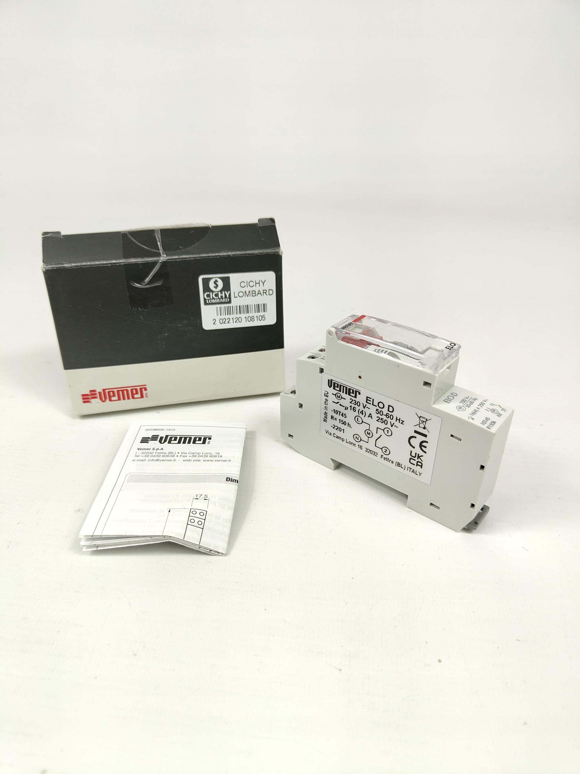 VEMER VP877500 Elektromechaniczny wyłącznik