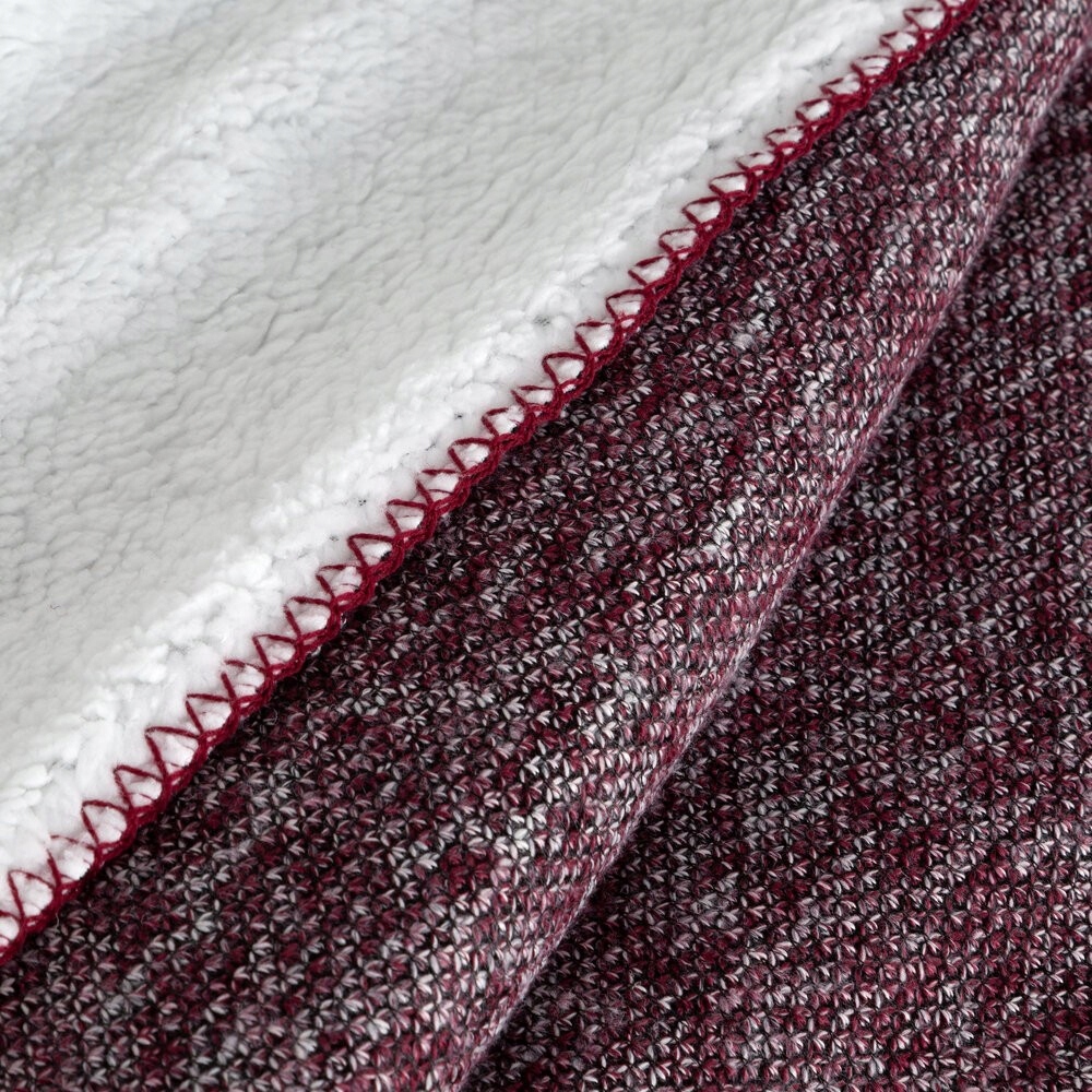 Deka oboustranná Pléd Panda 150x200 vínová zimní teplá měkká