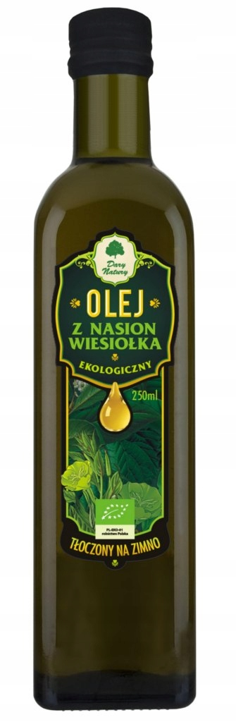 Olej Z Nasion Wiesiołka Bio 250 ml Dary Natury