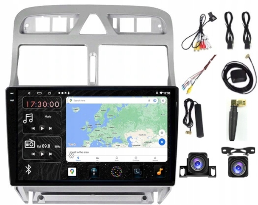 Rádio Navigácia Carplay Gps Android Peugeot 307 2001-2008 4GB 64GB Sim