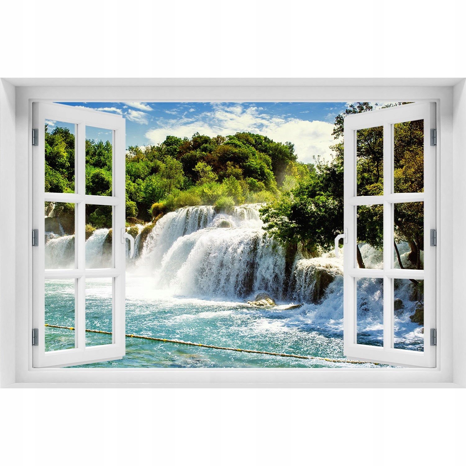 

Naklejka Fototapeta Okno widok Wodospad Krka 90x60