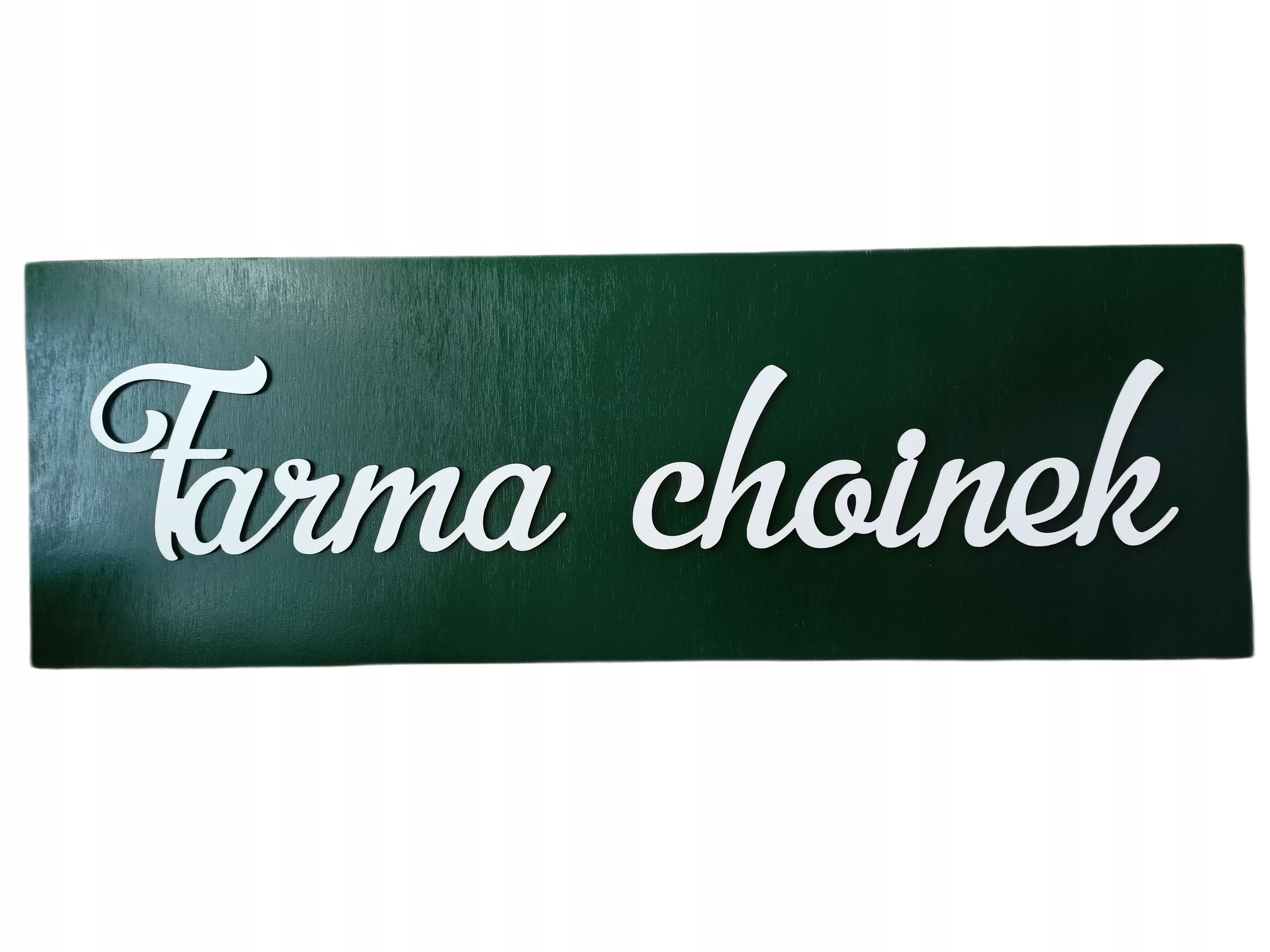 Świąteczne rekwizyty do sesji foto Tabliczka z napisem Farma Choinek K243