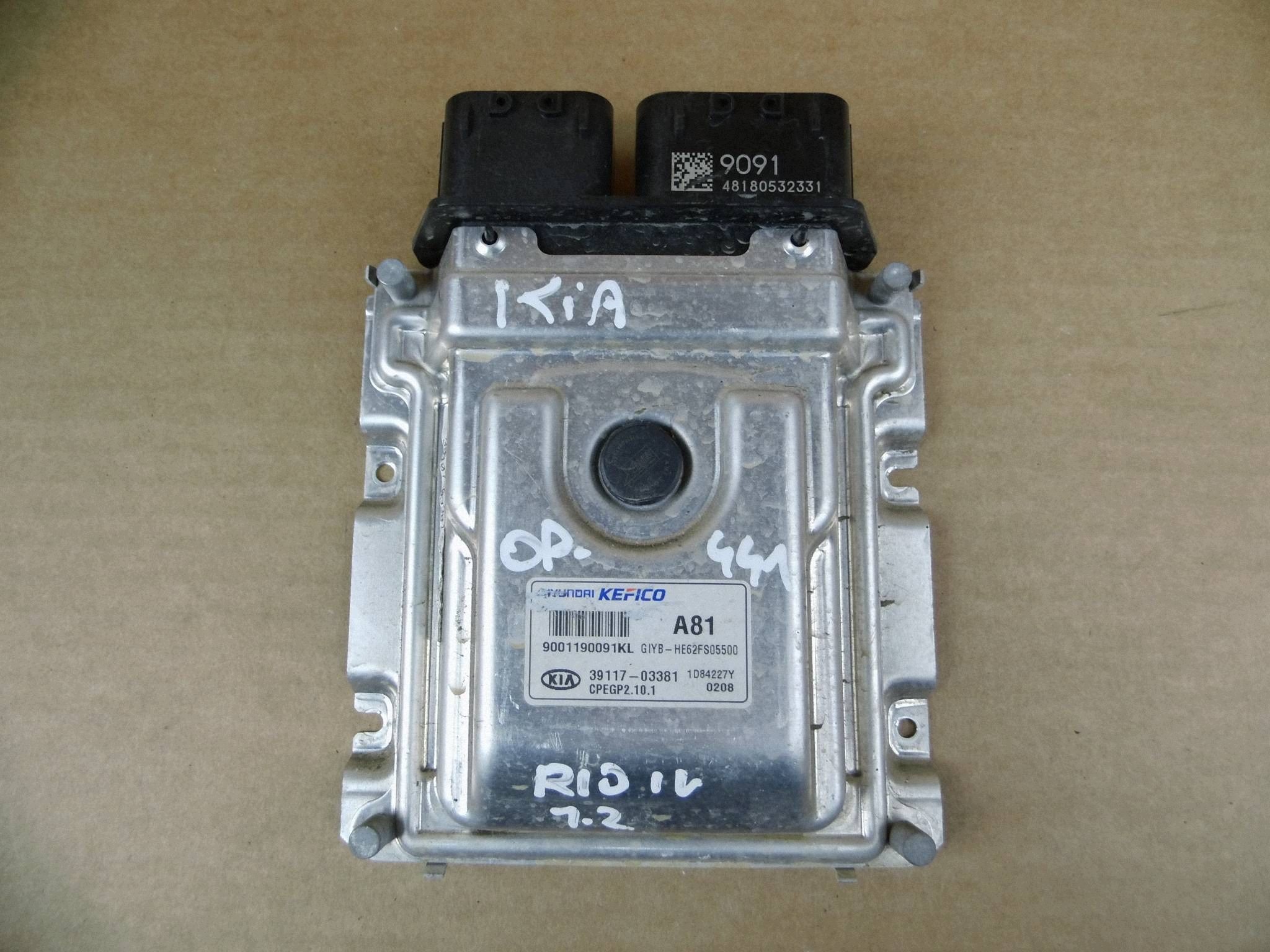 KIA Rio IV 2017+ 1.2 B module computer control unit of the engine ECU 39117-03381