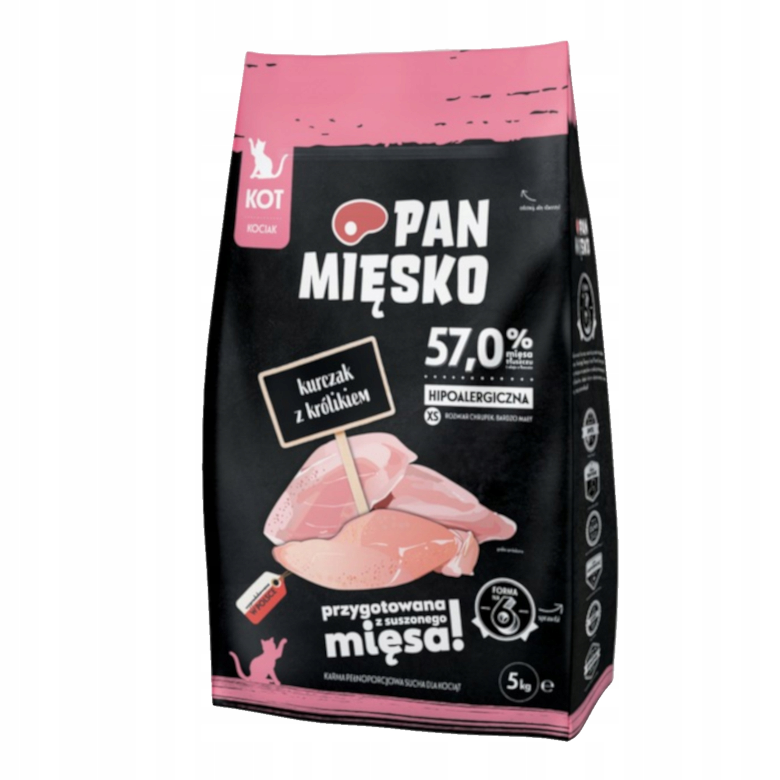 Pan Mięsko dla kociąt kurczak królik Xs 5kg