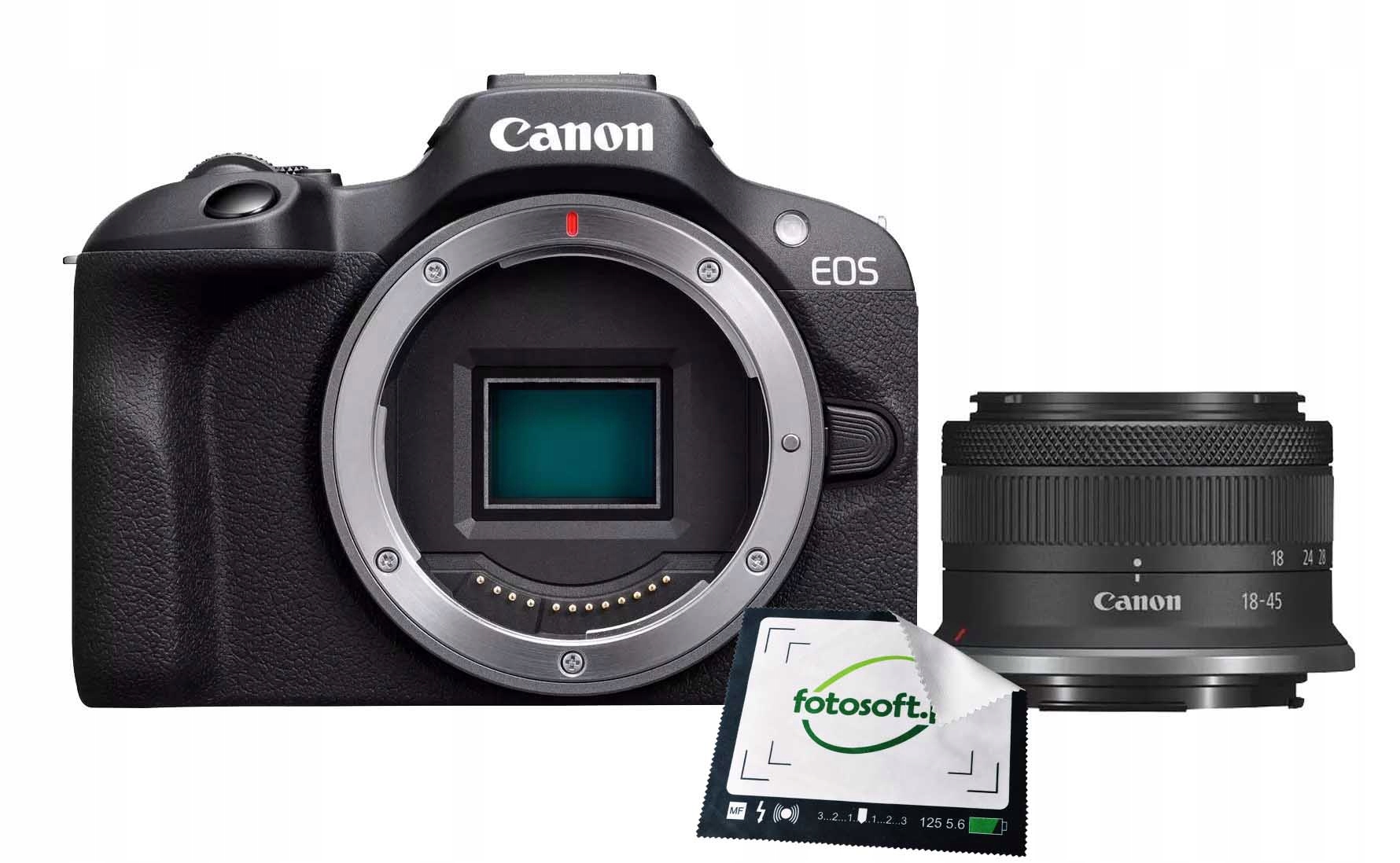 Canon Eos R100 Rf-s 18-45mm Is Stm 24MP Aps-c 4K Stabilizacja Obrazu