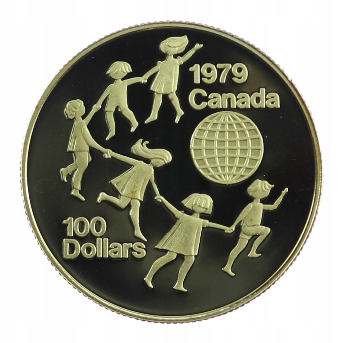 100 dolarów - Rok Dziecka - Kanada - 1979 rok - Au 916,6 | 16,97 g - PROOF