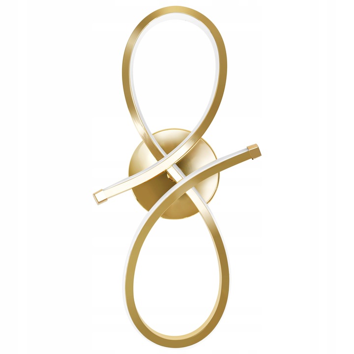LAMPA ŚCIENNA KINKIET DESIGNERSKI GOLD LED ZŁOTY