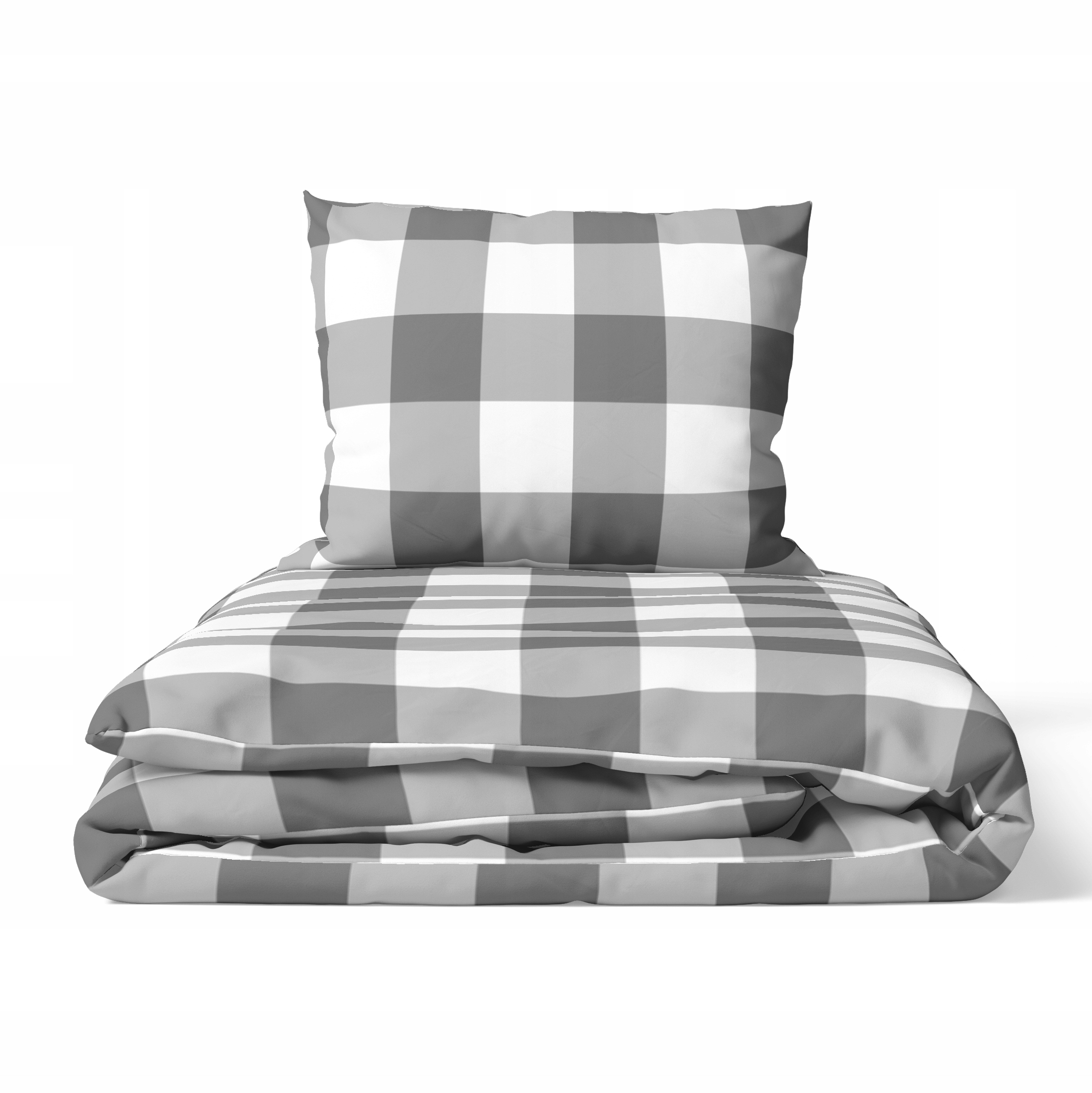 Hotelové Povlečení 160x200 cm 2xPOVLEČENÍ 70x80 Sada Povlečení Mřížka šedá