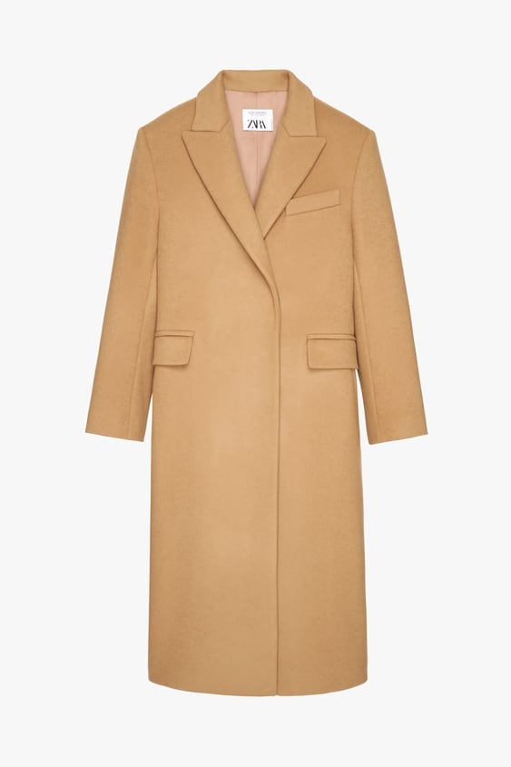 ZARA PŁASZCZ O MĘSKIM KROJU LIMITED EDITION XS Rękaw długi rękaw