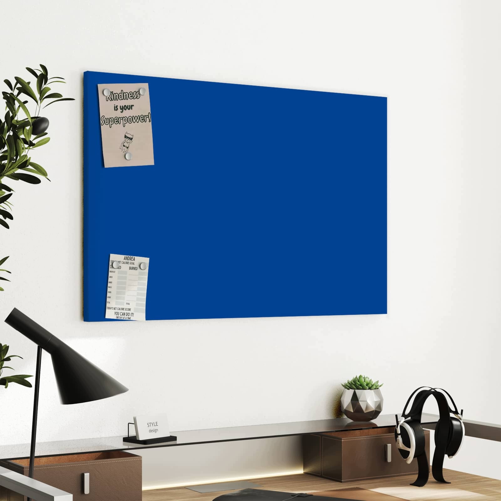 Magnetická tabule Ciemnoniebieský Pozadí A 60 × 40 cm