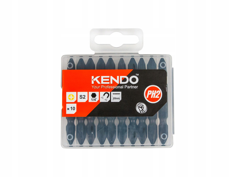 

Zestaw Bitów Dwustronnych Wkrętaki 10 Ele 1/4 PH2