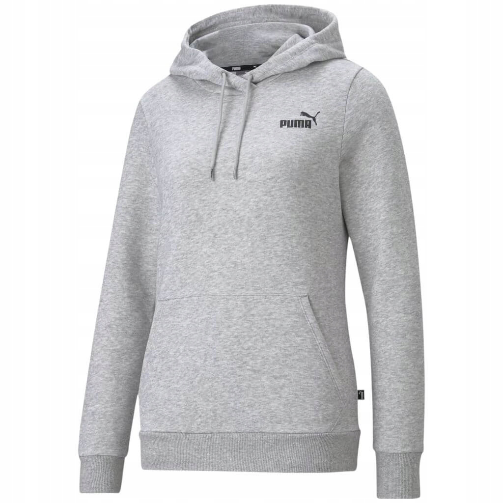 Bluza damska treningowa kaptur Puma sportowa dresowa kangurka wkładana Xs