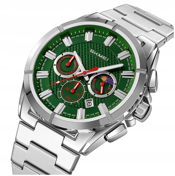 Pánské hodinky Skmei náramek chronograf datumovka fáze měsíce