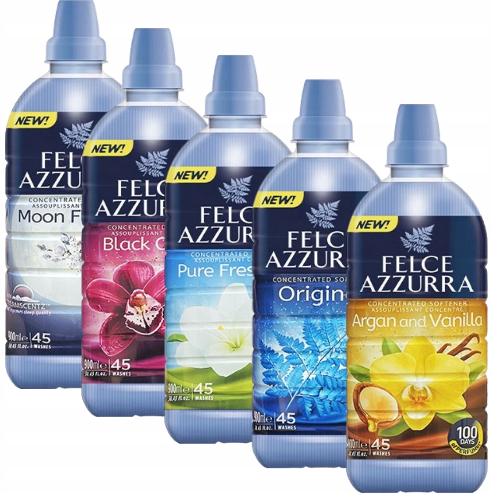 Levně Felce Azzurra Sada italských koncentrátů na oplachování 5 x 900 ml
