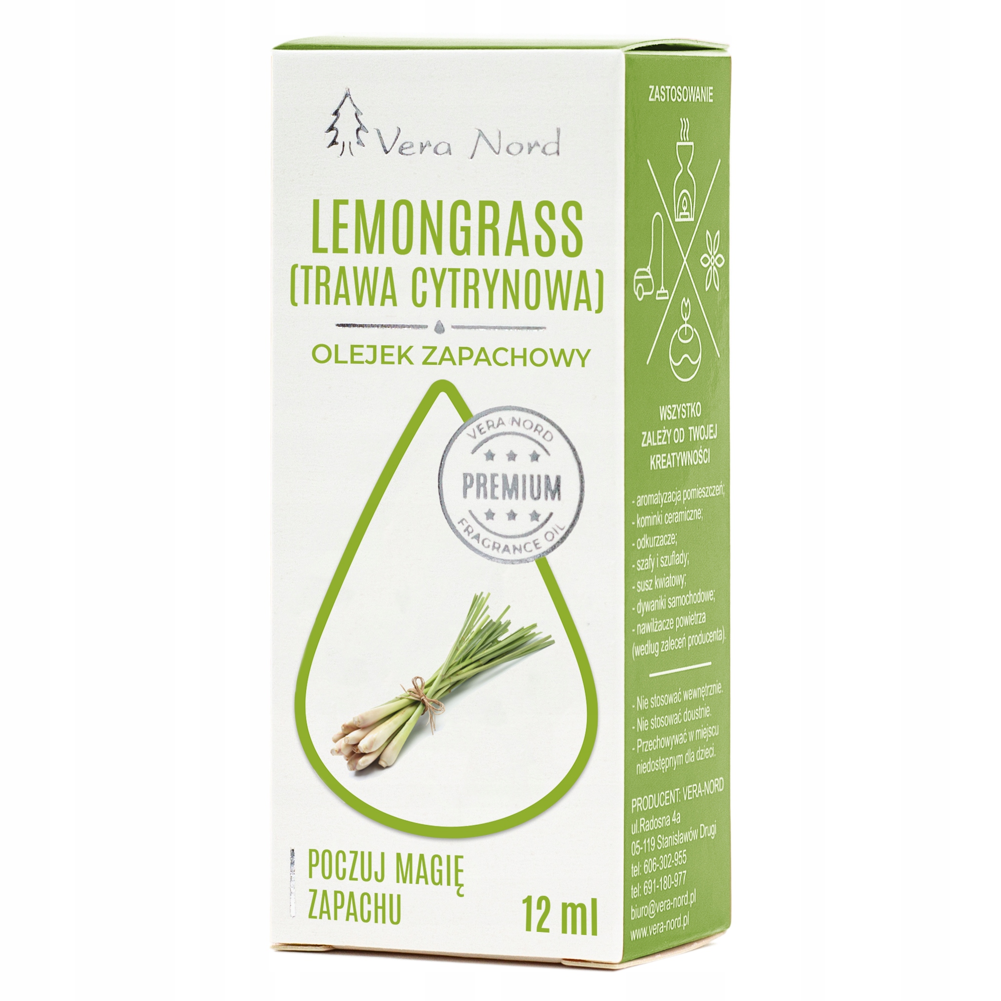 

Olejek zapachowy vera nord Lemongrass