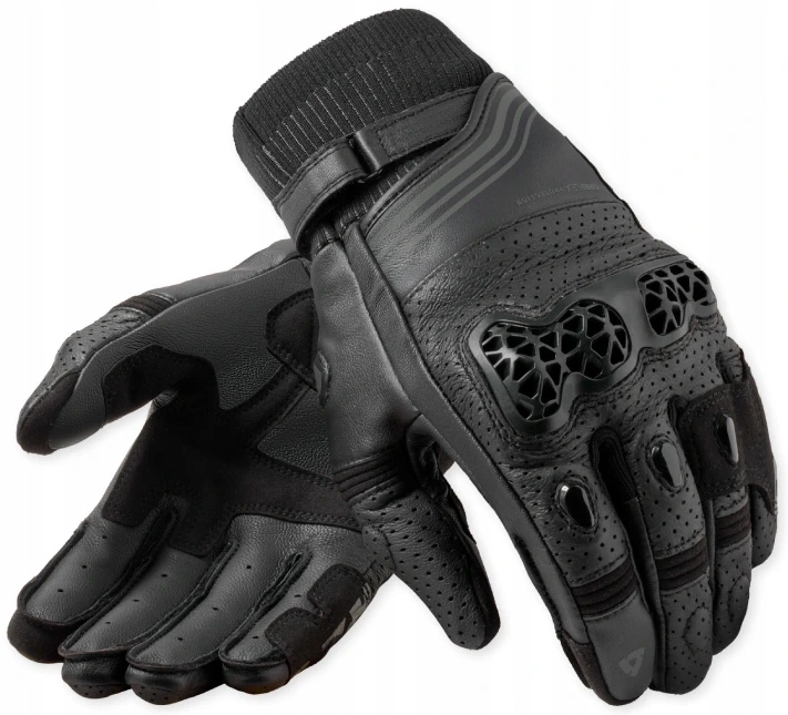 Rev'it Positron Čierne Motocyklové Rukavice Krátke Letné 4XL