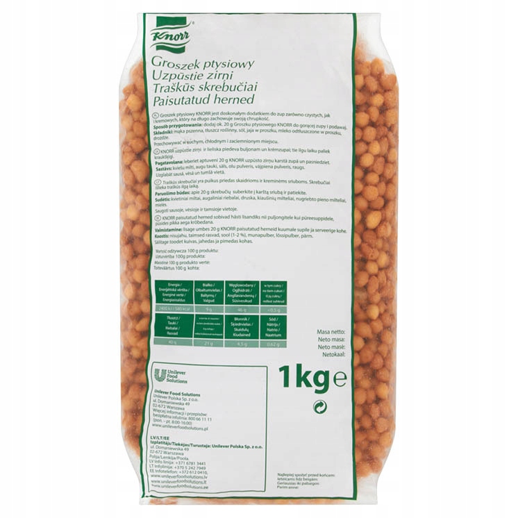 Levně 1 x 1 kg Knorr Ptačí hrášek