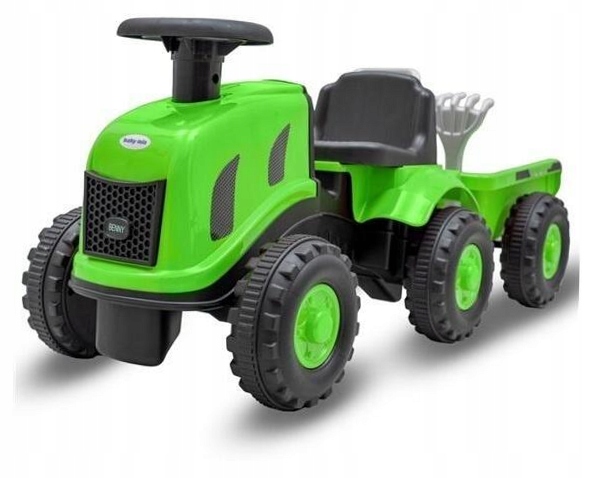 Jeździdełko traktor z przyczepą Benny zielony