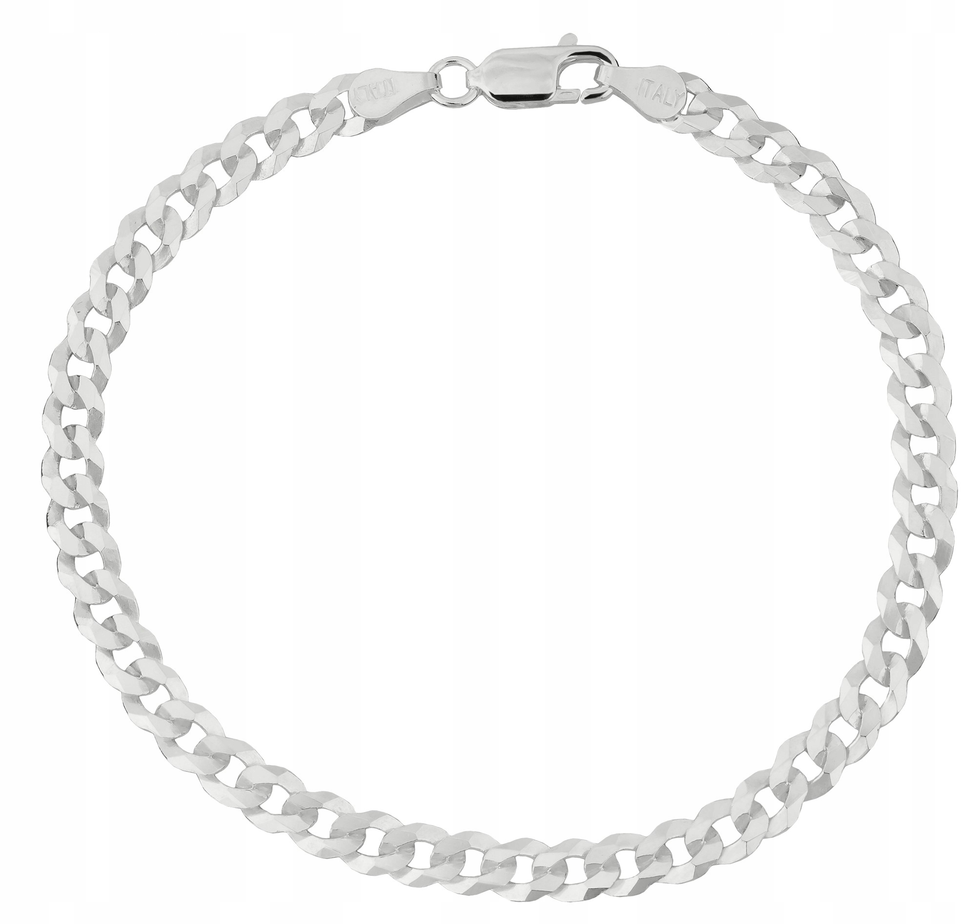 

Bransoletka Srebrna Męska Pancerka Diamentowana 21