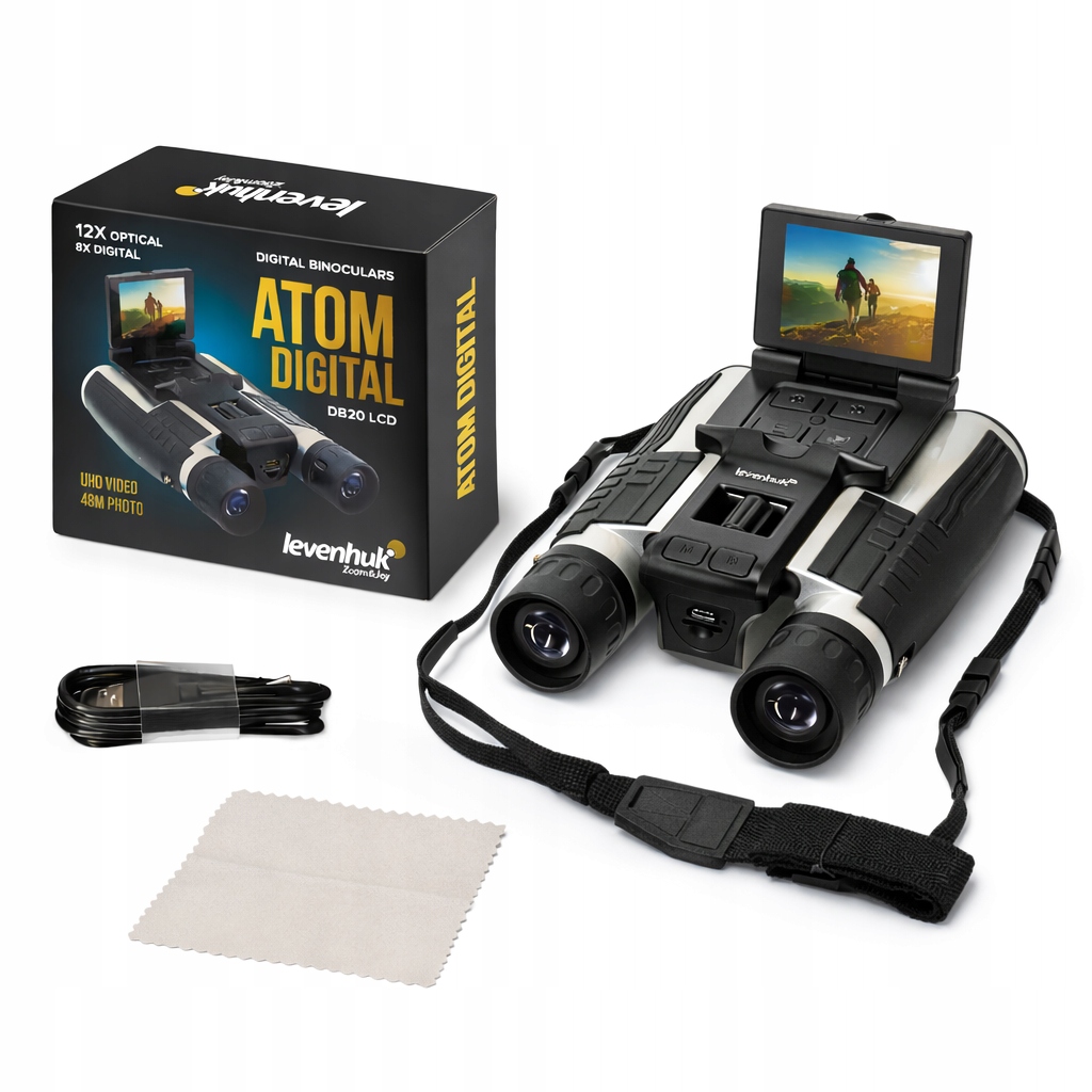 Lornetka cyfrowa Levenhuk Atom Digital DB20 Lornetka LCD nagrywanie zdjęcia