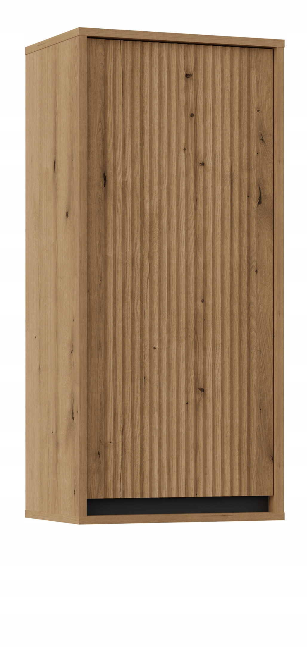 Závěsná skříňka Osaka s rýhovaným čelem, 46 cm, dub evoke