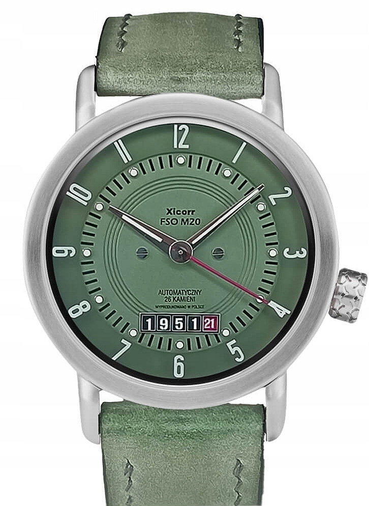 Polský Automatické Hodinky Xicorr Fso M20 Military Le 100 X0216 Full Box
