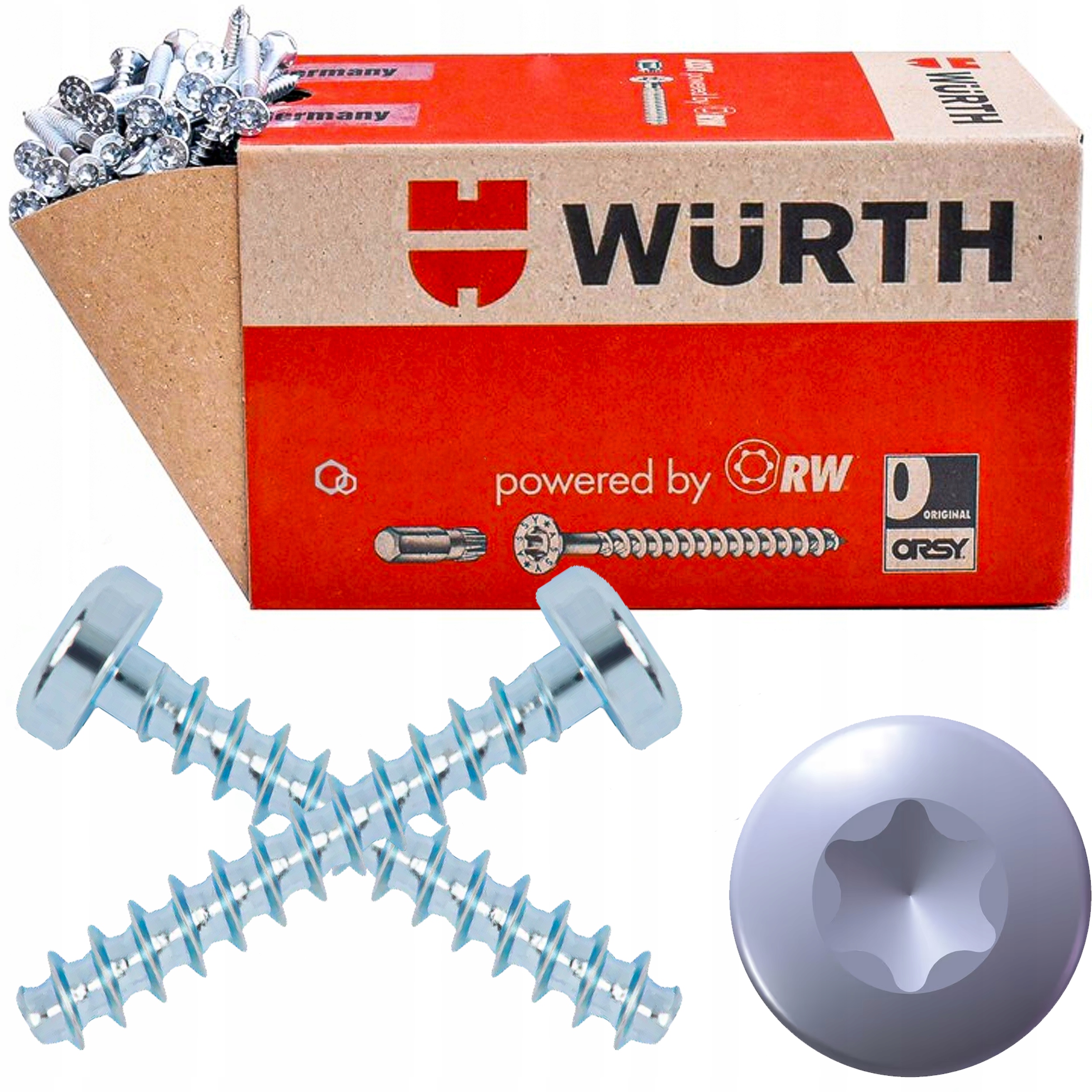 Šrouby Šroub s plechovou hlavou 5x18 2500ks Wurth