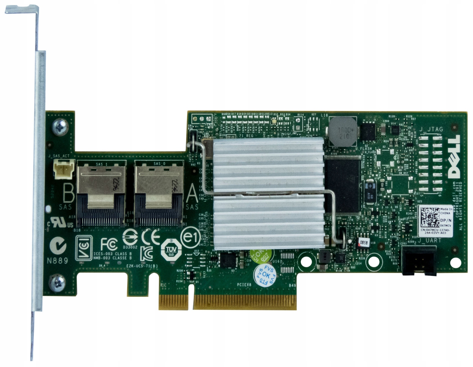 Dell 047MCV Perc H200 Sas/sata Raid Controller PCIe