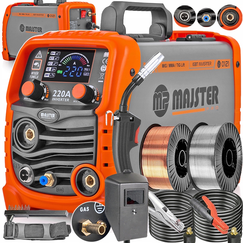 Invertorová svářečka Synergy Migomat Mig Co2 Mma Tig 220A Pro MP0121