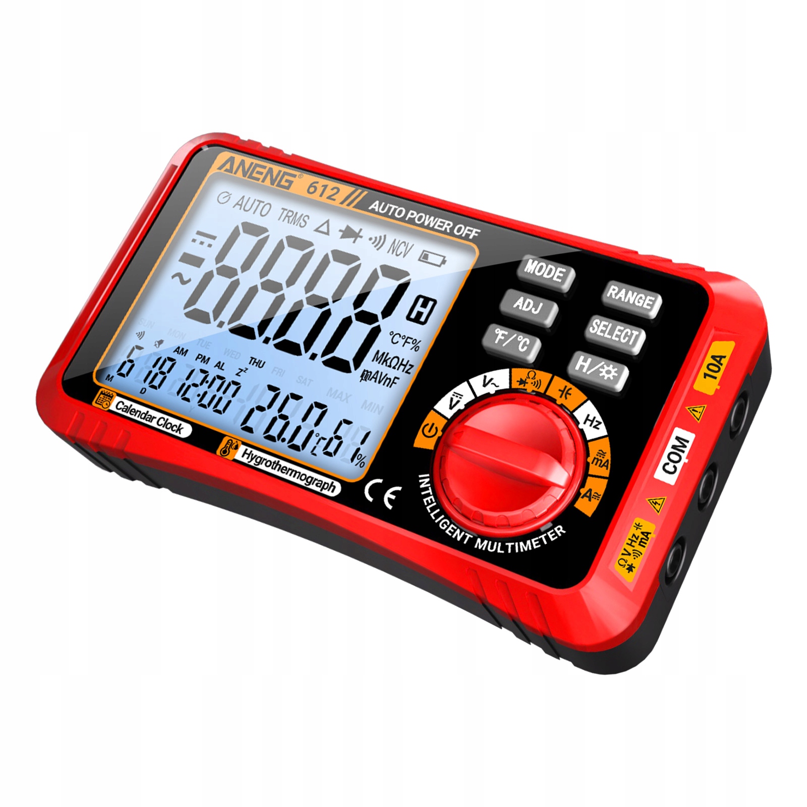 Aneng 612 Smart 3 W 1 Cyfrowy multimetr PeriMeter Temperatura