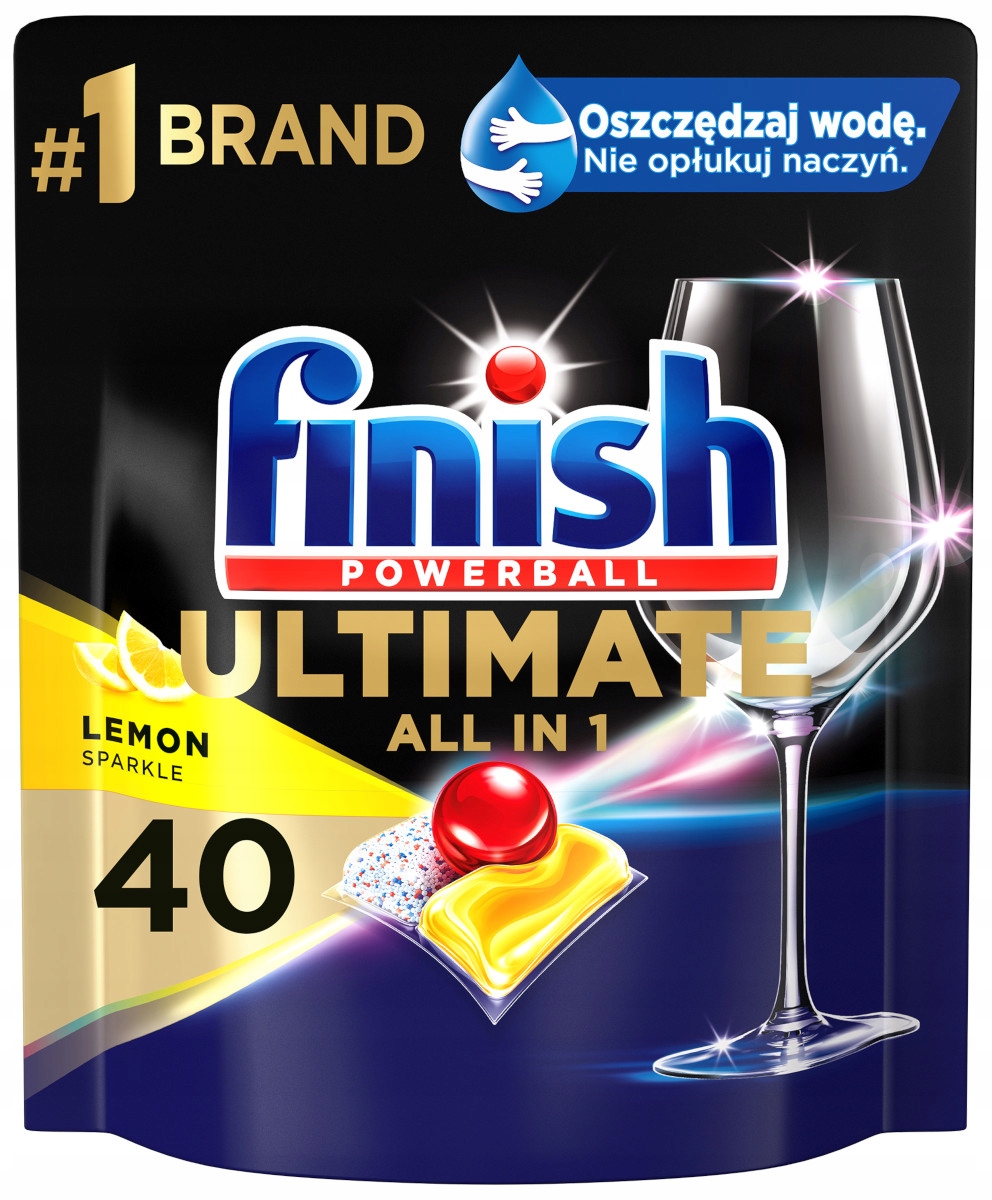 Levně Finish Ultimate All in One Kapsle do myčky nádobí Limon 40 kusů