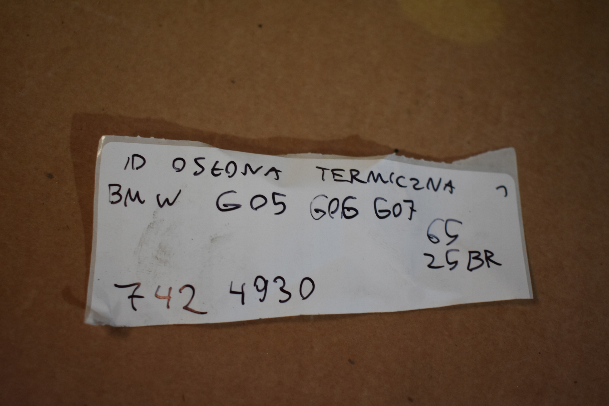 IDEALNA Blende Abdeckung TERMICZNA BMW G05 G06 G07 1
