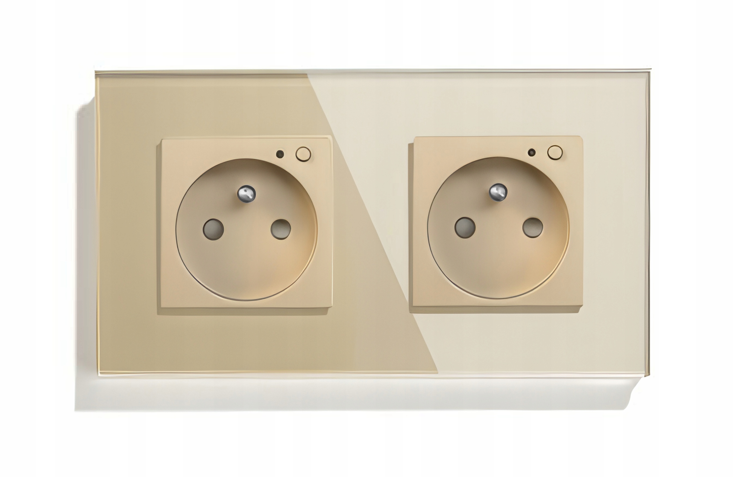 Elektrická Zásuvka Wifi Skleněná Kontakt Tuya 2K