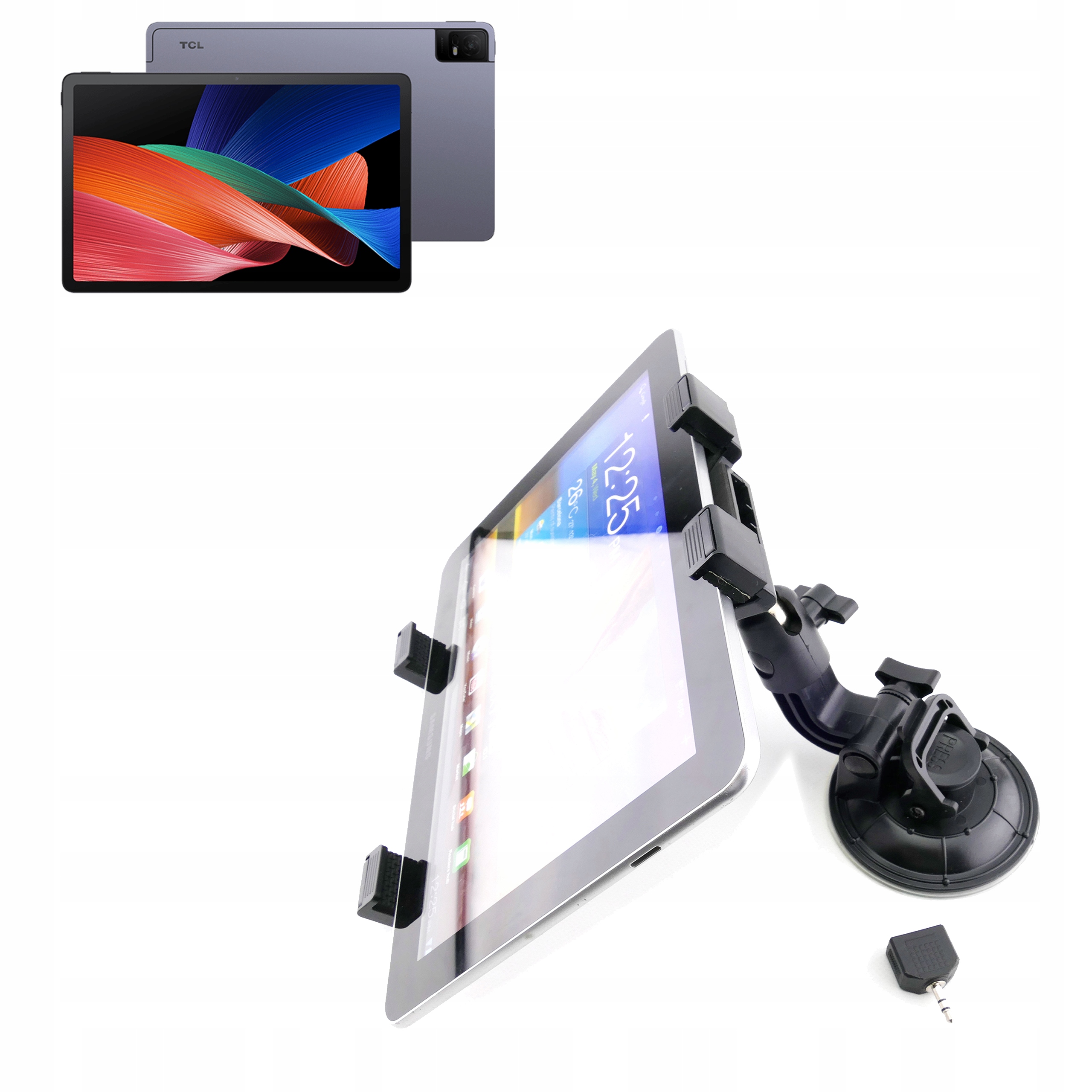 Solidny na szybę Uchwyt auta 7 12 cali do tabletu Tcl Tab 11 Gen 1 (2023)