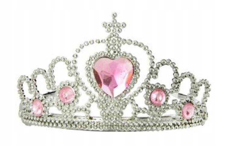 

Diadem Księżniczki Różowy Korona Srebrno-różowa