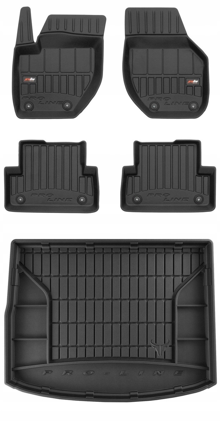 Set 3D gumové rohože Volvo V40 2 Hb 2012-2019 g
