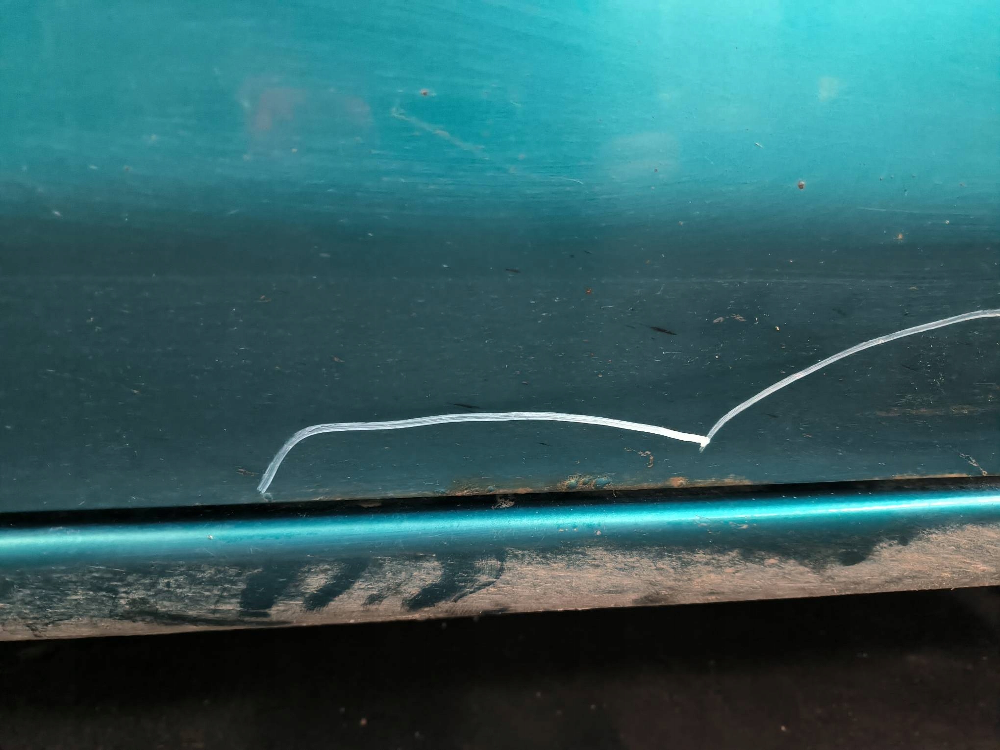 door right front green MAZDA DEMIO and