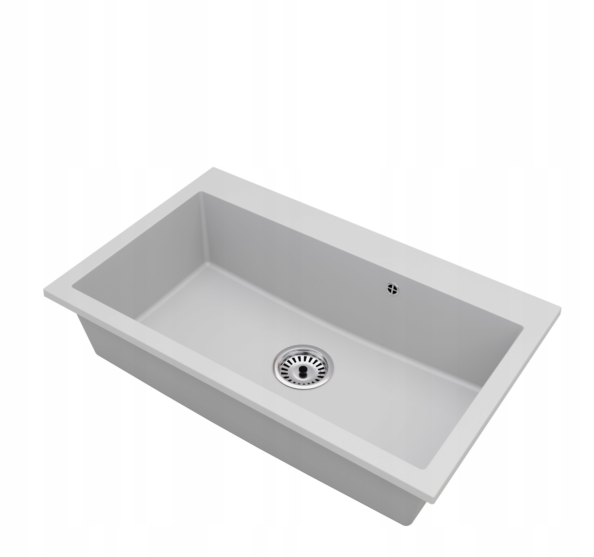 Kuchyňský granitový dřez Jednokomorový Elite 80 Sifon Chrom