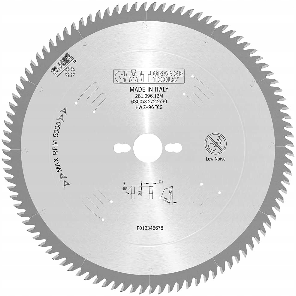Cmt 281.096.12M Piła Hm D=300 F=30 Z=96 K=3,2/2,2