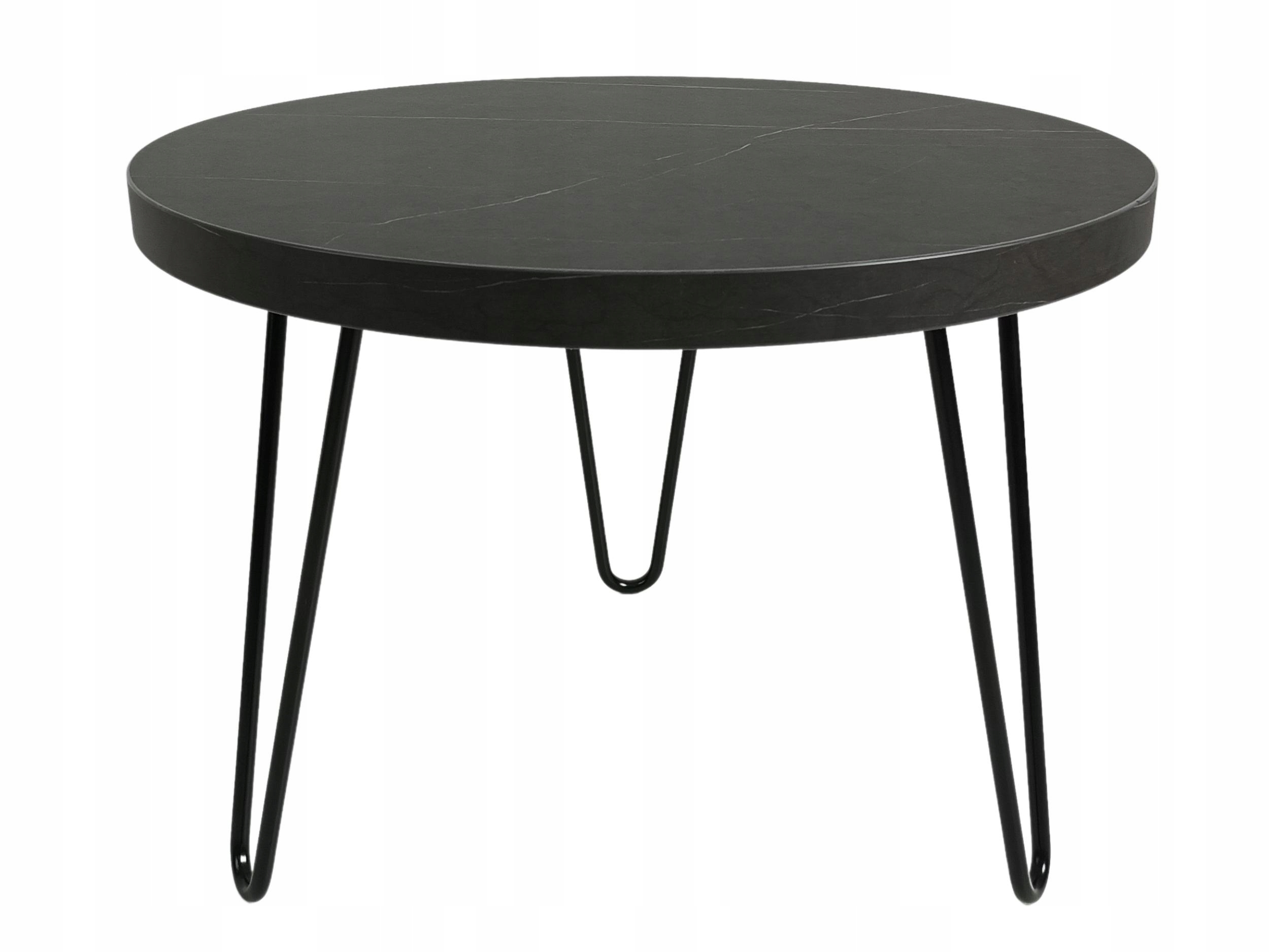 

Okrągły stolik kawowy Simple 60 cm efekt kamienny