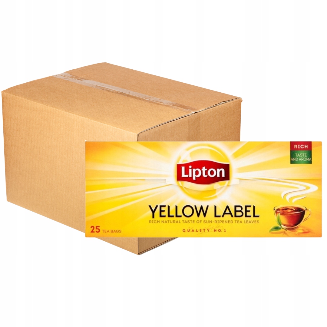 Lipton Yellow Label Herbata 25 torebek x 32 sztuk
