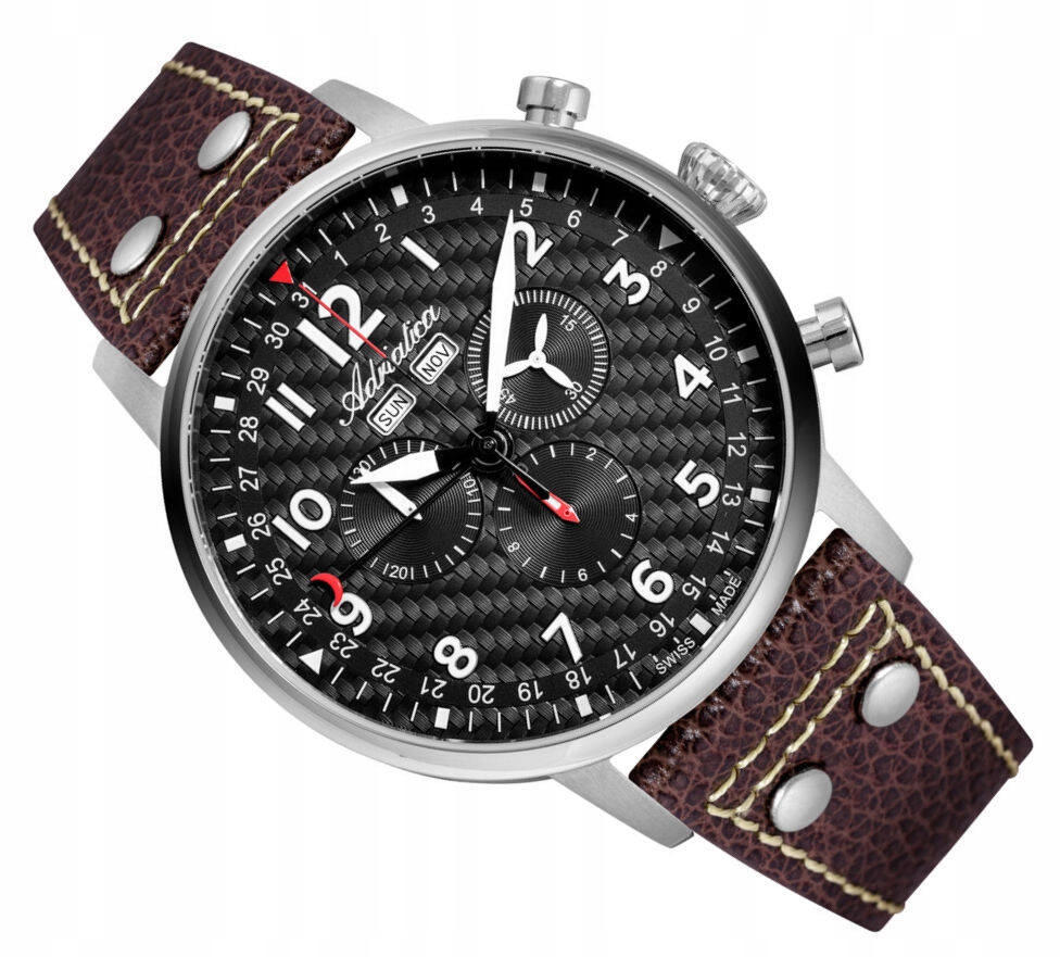 Pánské Elegantní Hodinky Adriatica A8308.5226CH Chronograf S Datumovkou