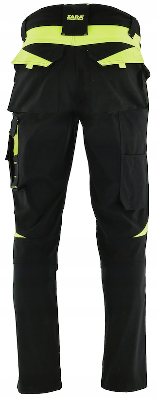 Spodnie robocze ELASTYCZNE ODBLASKOWE NEON BHP 54 Model NEO FLEX